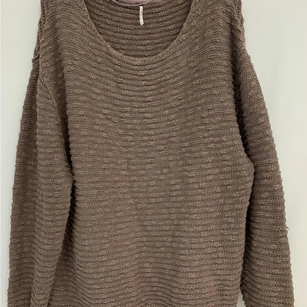 Free People brown /tan Knit Sweater